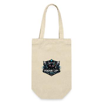 Rangauf Logo: Gaming-Rüstungsemblem - Geschenkbeutel für Flaschen - Natur - Vorne