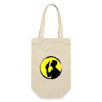 Bière buvant silhouette fête - Sac à bouteille - nature - Devant