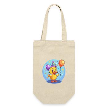 Bande dessinée d’anniversaire de canard - Sac à bouteille - nature - Devant