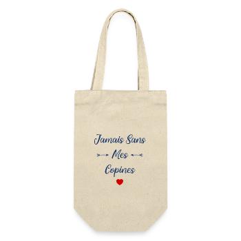 Jamais sans mes copines - Sac à bouteille - nature - Devant