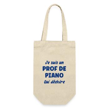 Je suis un prof de piano - Sac à bouteille - nature - Devant