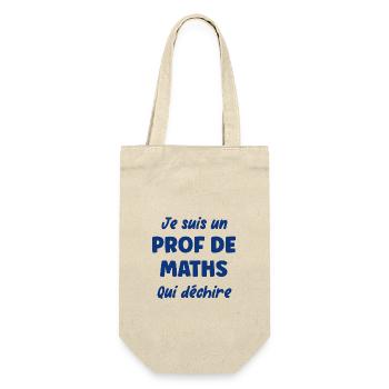 Je suis un prof de maths - Sac à bouteille - nature - Devant