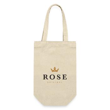 Logo original de la famille Rose - Sac à bouteille - nature - Devant