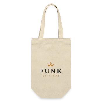 Funk Original Familienlogo - Geschenkbeutel für Flaschen - Natur - Vorne