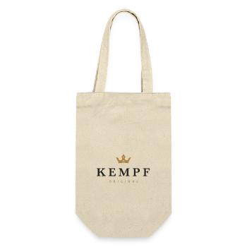 Logo original de la famille Kempf - Sac à bouteille - nature - Devant