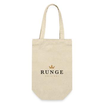 Runge Original Familienname - Geschenkbeutel für Flaschen - Natur - Vorne