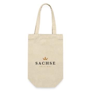 Sachse Original Logo de la famille - Sac à bouteille - nature - Devant