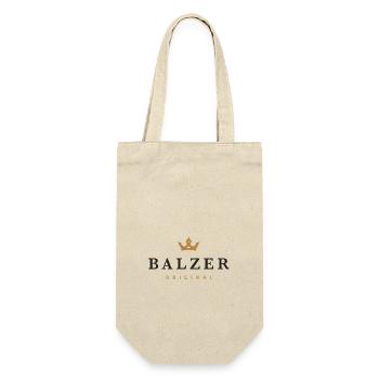 Balzer Original Familienlogo - Geschenkbeutel für Flaschen - Natur - Vorne