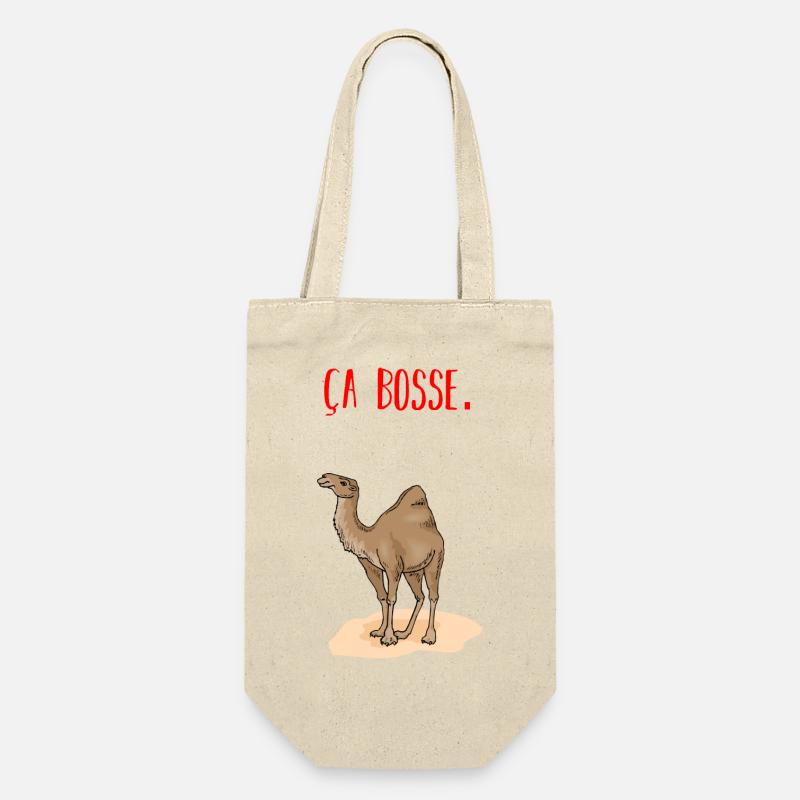 Ça bosse - Sac à bouteille - nature
