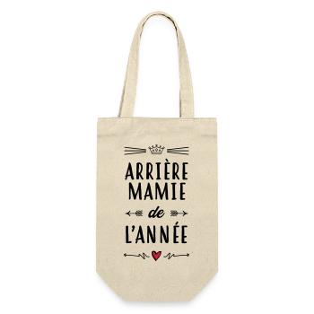 Großmütter / Oma / Mami / Großmutter / Mamy - Geschenkbeutel für Flaschen - Natur - Vorne