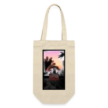 T-Shirt Gruselig Wald Betreten Verboten Geschenk - Geschenkbeutel für Flaschen - Natur - Vorne