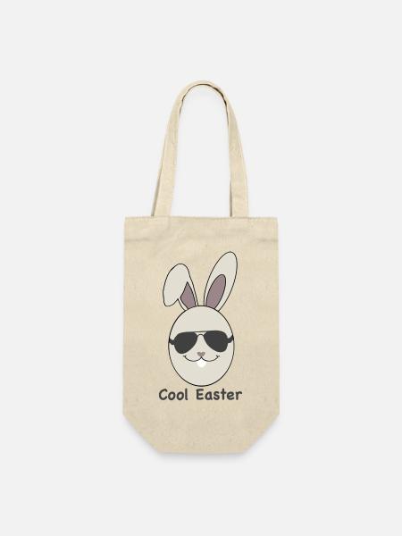 Cool Easter - Geschenkbeutel für Flaschen - Natur
