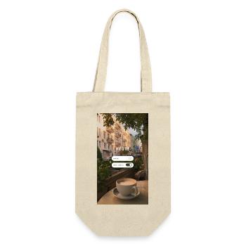 Leben genießen Erinnerung - Geschenkbeutel für Flaschen - Natur - Vorne