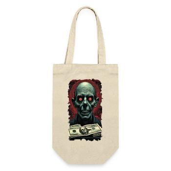 666moneyzombie No. 5 - Geschenkbeutel für Flaschen - Natur - Vorne