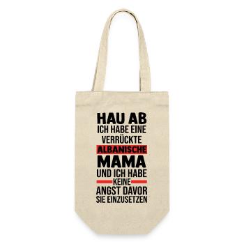 Albaner Albanisch Albanien - Geschenkbeutel für Flaschen - Natur - Vorne