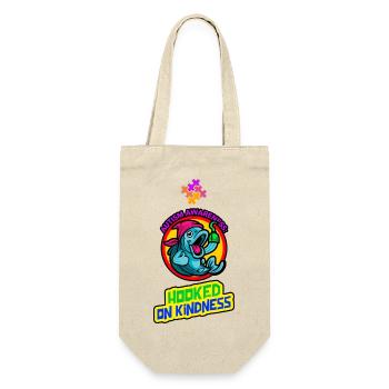 Autism Awareness Hooked on Kindness - Gift Bag for Bottles - nature - Front