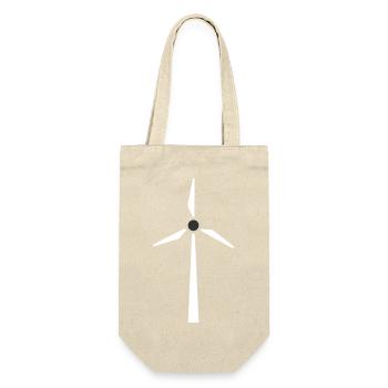 Wind turbine, wind power, energy - Gift Bag for Bottles - nature - Front