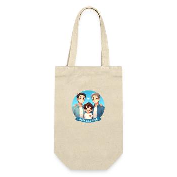 Father's Day - Two fathers and their son - Gift Bag for Bottles - nature - Front