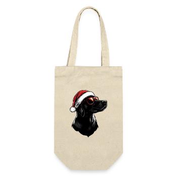 Christmas Dog - Gift Bag for Bottles - nature - Front