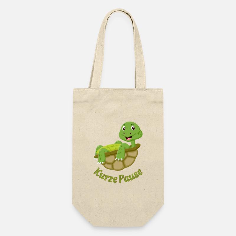 Tortues mignonnes dessin animé Print Break - Sac à bouteille - nature