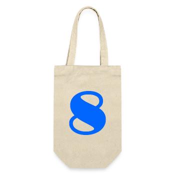 8. 8 JAHRE. ACHT. 8. JUBILÄUM. JAHRESTAG - Geschenkbeutel für Flaschen - Natur - Vorne
