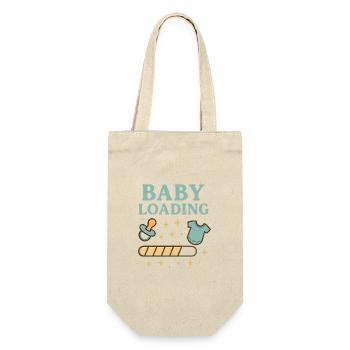 Baby Loading - Geschenkbeutel für Flaschen - Natur - Vorne