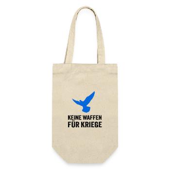 Keine Waffen für Kriege - Geschenkbeutel für Flaschen - Natur - Vorne