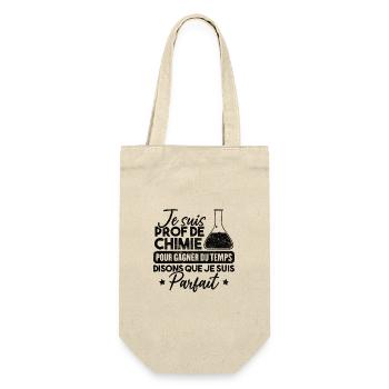 Je suis prof de chimie, je suis parfait - Sac à bouteille - nature - Devant