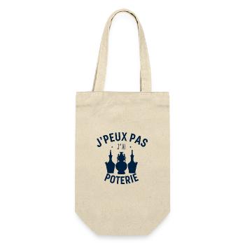 J'Peux pas j'ai Poterie - Sac à bouteille - nature - Devant