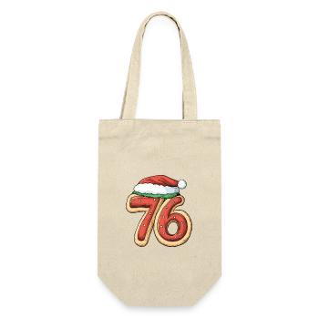 76 Number Christmas - Gift Bag for Bottles - nature - Front