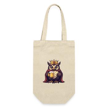 Owl Beer Funny - Gift Bag for Bottles - nature - Front