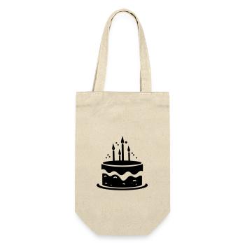 Birthday cake - Gift Bag for Bottles - nature - Front