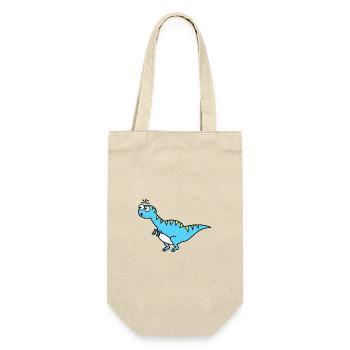 Dinosaur Blue - Gift Bag for Bottles - nature - Front