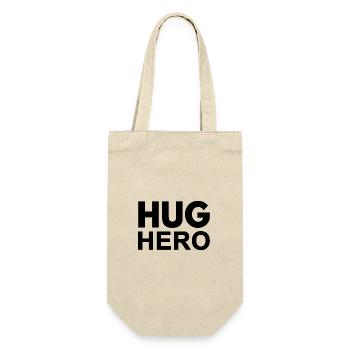 Hug Hero. - Gift Bag for Bottles - nature - Front