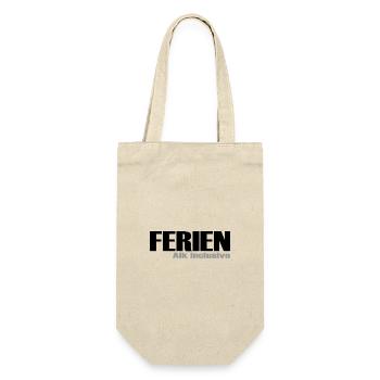 Ferien Alk inclusive - Geschenkbeutel für Flaschen - Natur - Vorne