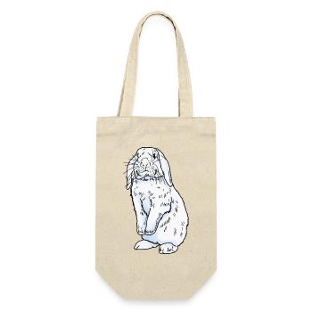 Lapin blanc - Sac à bouteille - nature - Devant