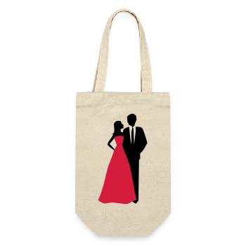 Couples de mariage, jeune mariée, marié - Sac à bouteille - nature - Devant