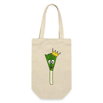 Lauch Durchlaucht - Geschenkbeutel für Flaschen - Natur - Vorne