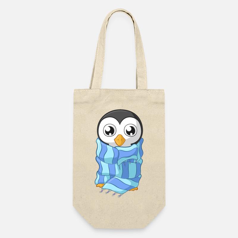 Pingouin de dessin animé de congélation - Sac à bouteille - nature