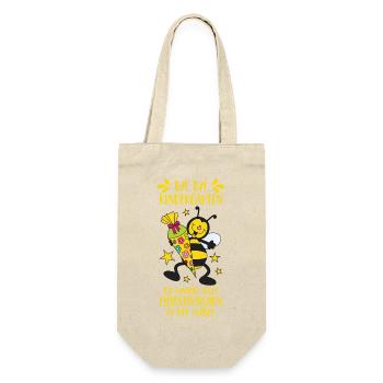 School enrollment bee sugar cone school kindergarten - Gift Bag for Bottles - nature - Front