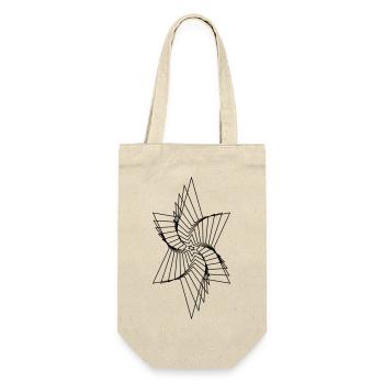 Stern Illustration - Geschenkbeutel für Flaschen - Natur - Vorne