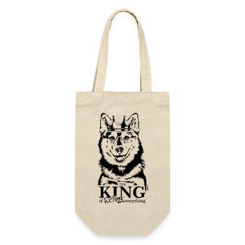 Pomsky King Dog Saying Dogs Dog - Gift Bag for Bottles - nature - Front