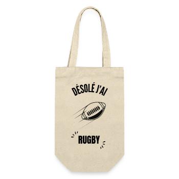 Outline Football Chart - Gift Bag for Bottles - nature - Front