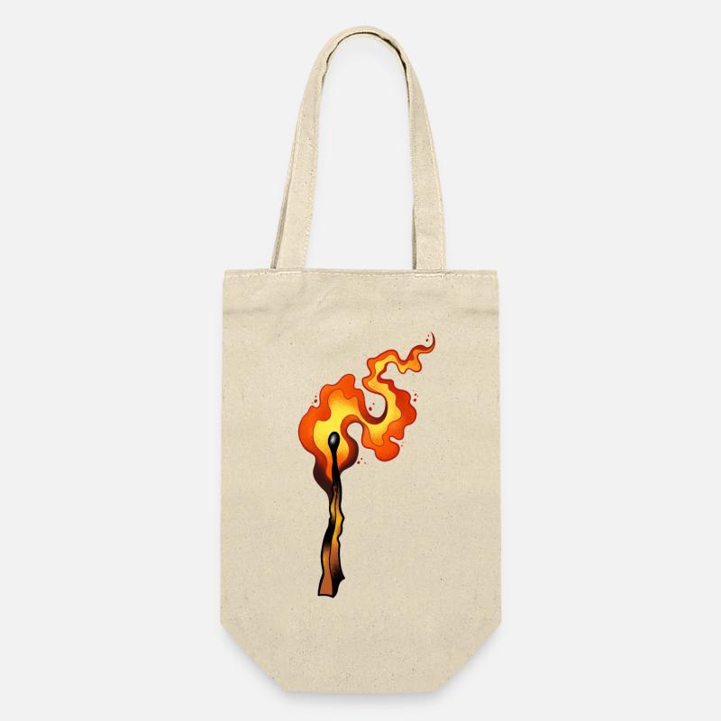 Let it burn - Geschenkbeutel für Flaschen - Natur