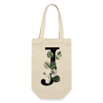 Buchstabe J Grüne Botanik - Geschenkbeutel für Flaschen - Natur - Vorne