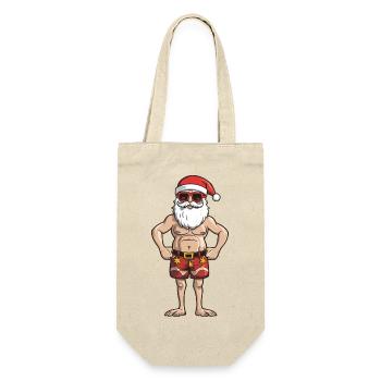 Beach Santa Claus - Gift Bag for Bottles - nature - Front