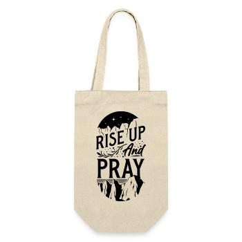 Rise Up and Pray - Gift Bag for Bottles - nature - Front