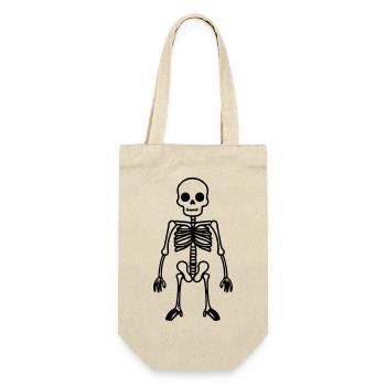 Bande dessinée squelette - Sac à bouteille - nature - Devant