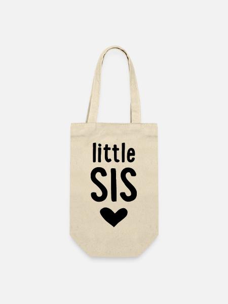 little Sis - Geschenkbeutel für Flaschen - Natur