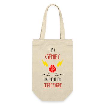 Les Génies Naissent en Septembre Humour - Sac à bouteille - nature - Devant